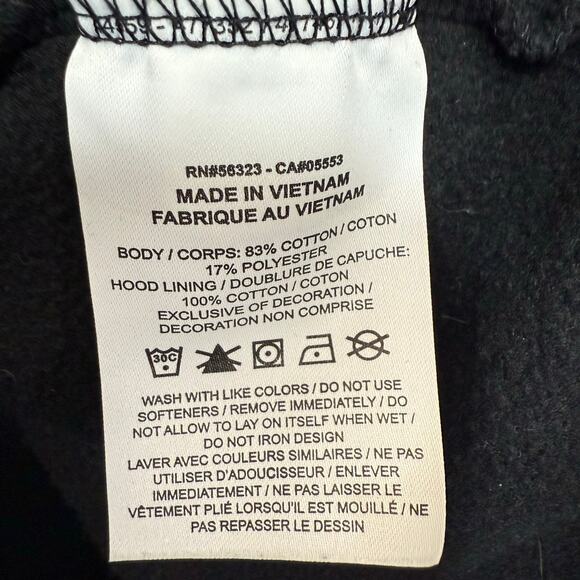 Nike LeBron James Large Hoodie Graphic Crowned Lion Strive For Greatness Black - Picture 5 of 6